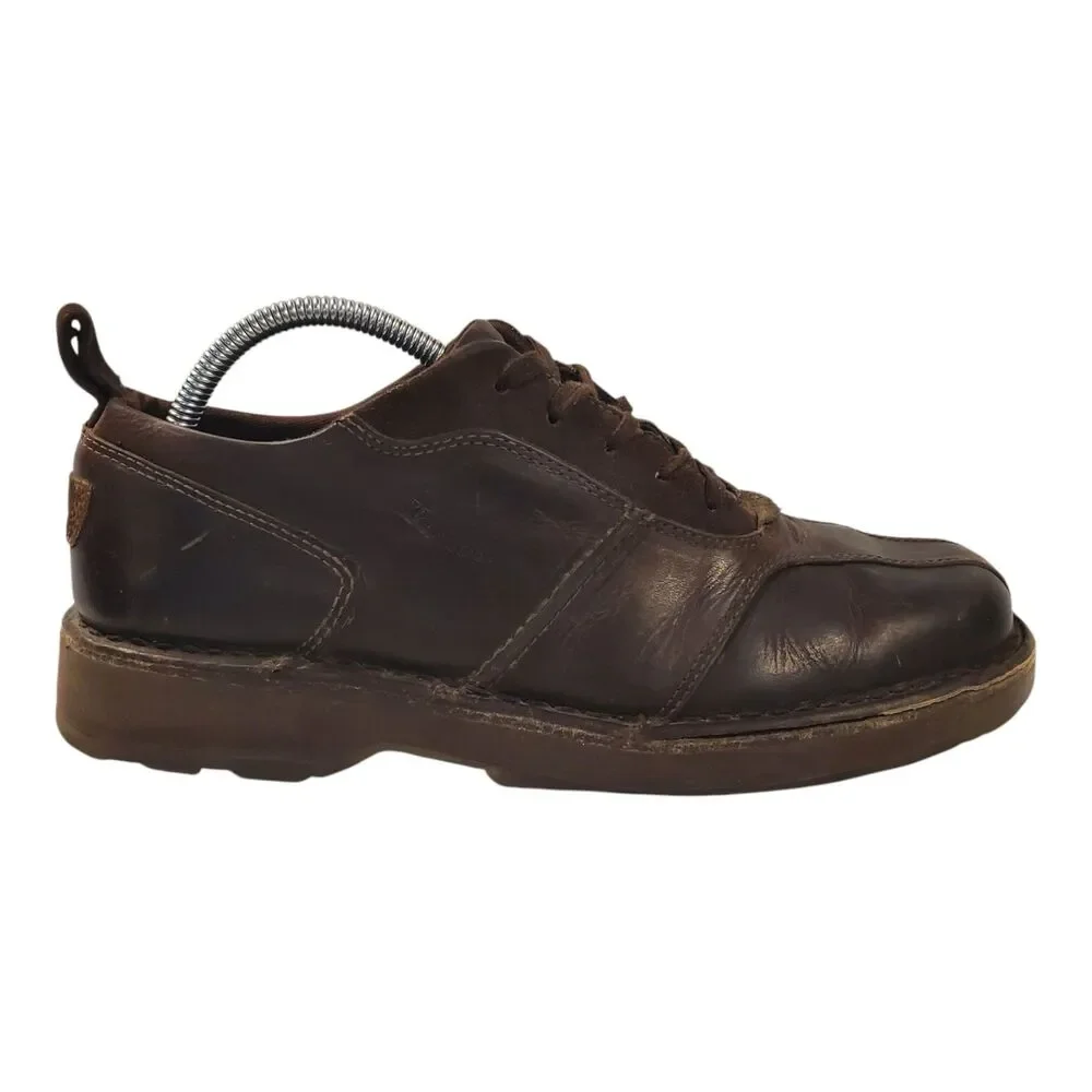 DR. MARTENS Shoes 2B89 Mens Size 9 Brown Leather Oxford Casual Dress Y2K 90s